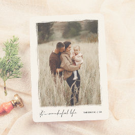 Es ist ein wunderbares Leben | Elegantes Weihnacht Feiertagskarte