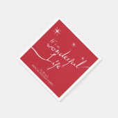 Es ist ein wunderbares Leben, Feiertag Serviette (Ecke)