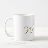 es ist ein wunderbares Leben Gold Foil Weihnachten Kaffeetasse (Links)