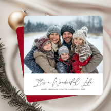 Es ist ein wunderbares Leben Red Christmas Family