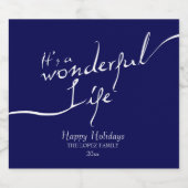 Es ist ein wunderbares Leben, Urlaub Bierflaschenetikett (Einzelnes Label)