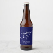 Es ist ein wunderbares Leben, Urlaub Bierflaschenetikett (Vorderseite)