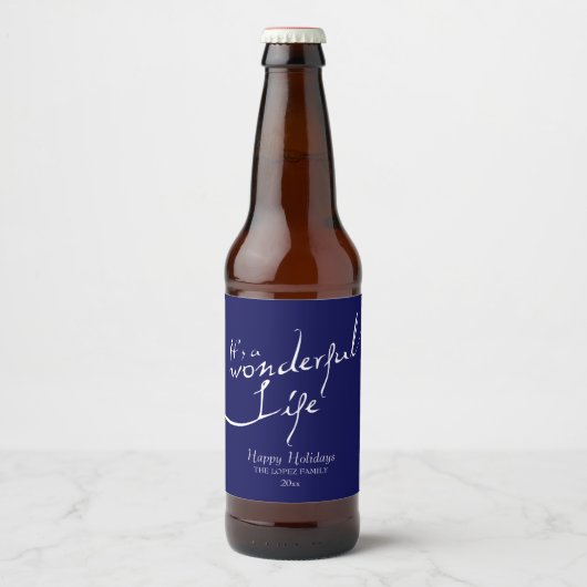 Es ist ein wunderbares Leben, Urlaub Bierflaschenetikett (Vorderseite)