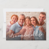 Es ist ein wunderbares Leben Weihnachten Ein Foto (Vorderseite)