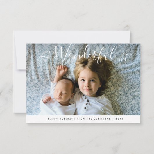 ES IST EIN WUNDERBARES LEBEN | Weihnachten Karte (Vorderseite)