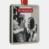 Es ist ein wunderschönes Leben Weihnachten Urlaub Ornament Aus Metall (Rechts)