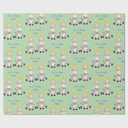 Es ist ein Zebra-Zebra Geschenkpapier (Flach)