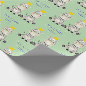 Es ist ein Zebra-Zebra Geschenkpapier (Ecke)