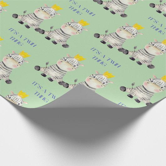 Es ist ein Zebra-Zebra Geschenkpapier (Ecke)