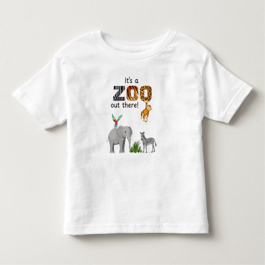 Es ist ein Zoo da draußen! Kleinkind T-shirt (Vorderseite)