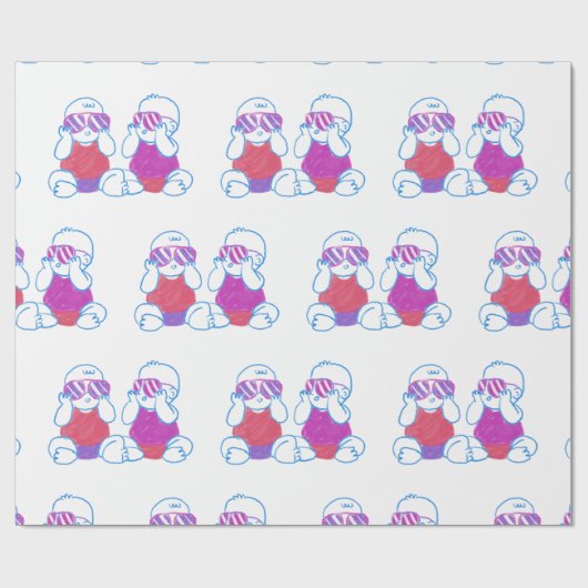 Es ist ein zweischneidiges Papier Geschenkpapier (Flach)