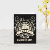 Es ist eine Alderman-Sache, die du nicht verstehst Karte (Gelbe Blume)