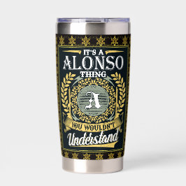 Es ist eine Alonso-Sache, die man nicht verstehen  Thermobecher