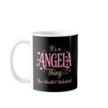 Es ist eine Angela-Sache Pink Gold Frauen-Geschenk
