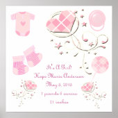 Es ist eine Ankündigung der Geburtsstunde eines Mä Poster (Vorne)