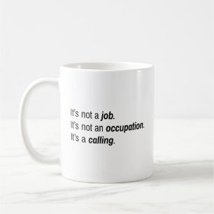 Es ist eine anrufende Tasse