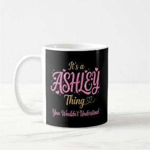 Es ist eine Ashley-Sache Rosa Gold Frauen Geschenk Kaffeetasse