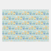 Es ist eine Baby Animal Alphabet Train Baby Dusche Geschenkpapier Set (Vorderseite)