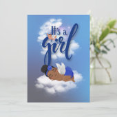 Es ist eine Baby Announcement Card Ankündigung (Stehend Vorderseite)