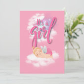 Es ist eine Baby Announcement Card Ankündigung (Stehend Vorderseite)