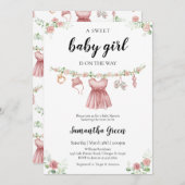 Es ist eine Baby-Baby-Kleidungsdusche Einladung (Vorne/Hinten)