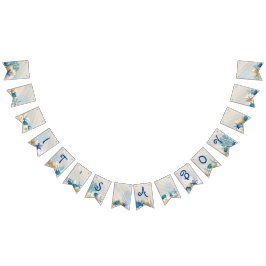 Es ist eine Baby-, Beach Themed Boy's Baby-Dusche Wimpelkette