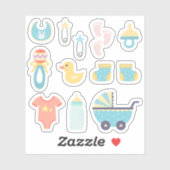 Es ist eine Baby Blue Baby Dusche Aufkleber (Blatt)