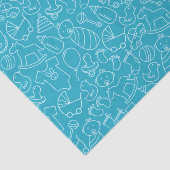 Es ist eine Baby Blue Baby Dusche Seidenpapier (Ausschnitt)