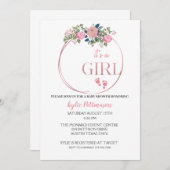 Es ist eine Baby-Blumendusche Save The Date (Vorne/Hinten)