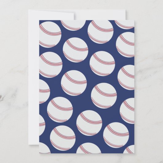 Es ist eine Baby Boy Baseball Baby-Dusche Einladung (Rückseite)