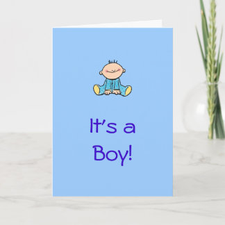 Es ist eine Baby Boy Cartoon Card Karte