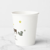 Es ist eine Baby Buffalo Cactus Stars Wüstendusche Pappbecher (Rückseite)