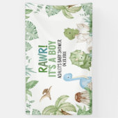 Es ist eine Baby-Dinosaurier-Kinderdusche Banner (Vertikal)