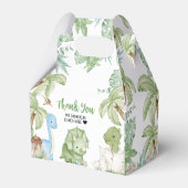 Es ist eine Baby-Dinosaurier-Kinderdusche Geschenkschachtel (Rückseite)