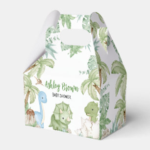 Es ist eine Baby-Dinosaurier-Kinderdusche Geschenkschachtel