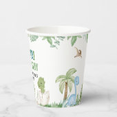 Es ist eine Baby-Dinosaurier-Kinderdusche Pappbecher (Links)