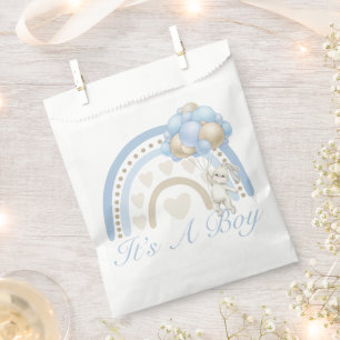 Es ist eine Baby-Dusche aus Boy Blue Pastel Rainbo Geschenktütchen