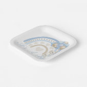 Es ist eine Baby-Dusche aus Boy Blue Pastel Rainbo Pappteller (Gewinkelt)