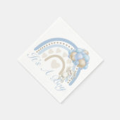 Es ist eine Baby-Dusche aus Boy Blue Pastel Rainbo Serviette (Ecke)