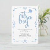 Es ist eine Baby-Dusche Einladung (Stehend Vorderseite)