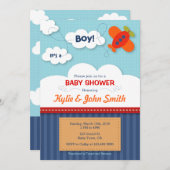 Es ist eine Baby-Dusche für Jungen Einladung (Vorne/Hinten)