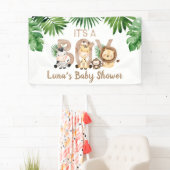 Es ist eine Baby-Dusche für Jungen Safari Banner (Insitu)