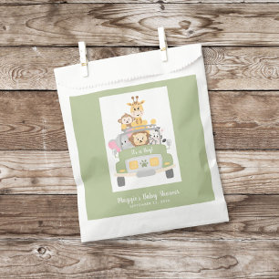 Es ist eine Baby-Dusche für Jungen Safari. Danke Geschenktütchen