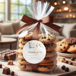 Es ist eine Baby-Dusche - Gold Balloon & Greenery Runder Aufkleber