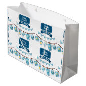 Es ist eine Baby-Dusche große Geschenktasche Große Geschenktüte (Rückseite Schrägansicht)