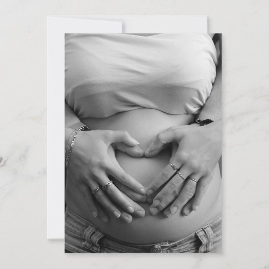 Es ist eine Baby-Forest-Kinderdusche Einladung (Rückseite)