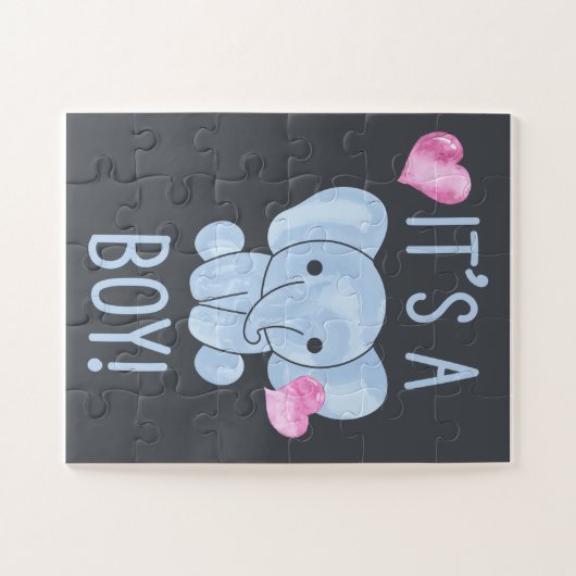 Es ist eine Baby Gender Ankündigung Baby Dusche Puzzle (Horizontal)