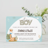 Es ist eine Baby-Giraffe, Baby-Dusche Einladung (Stehend Vorderseite)