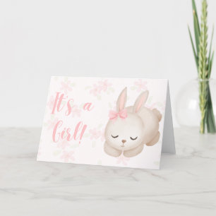 Es ist eine Baby Girl Bunny Congratulations Card Karte