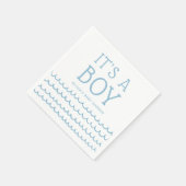 Es ist eine Baby-Kinderdusche | Soft Blue Waves Serviette (Ecke)